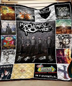 My Chemical Romance Personalized Quilt Blanket Bedding Set for Home Decoration and Gifts for Fans