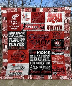 My Favorite Soccer Players Call Me Mom Quilt Bedding Set Blanket Bedroom Decor, Gifts for Family