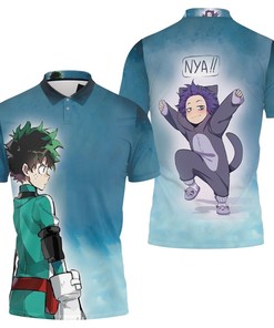 My Hero Academia Midoriya Izuku In Fight Suit For Fan Polo Shirt