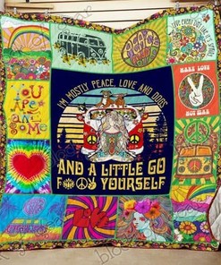 My Hippie Life Personalized Quilt Bedding Set for Home Decoration and Family Gifts