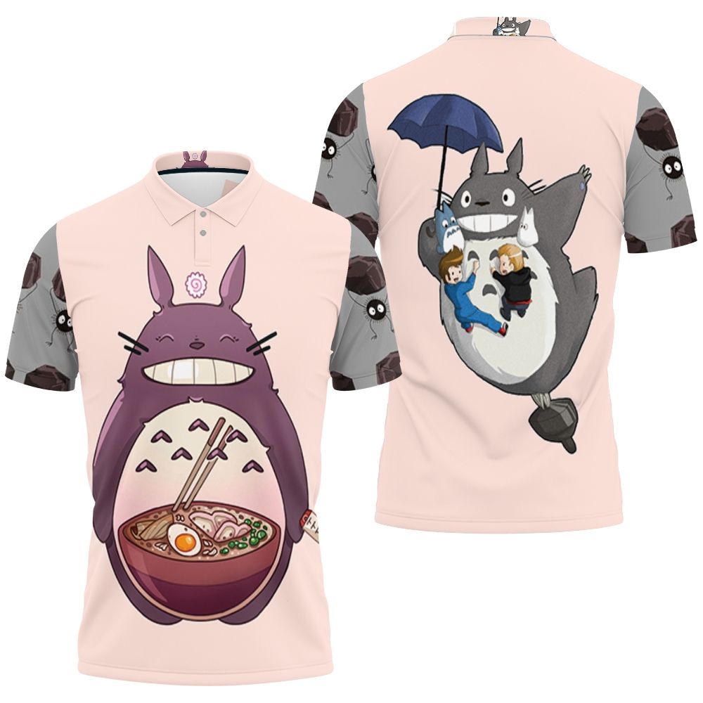 My Neighbor Totoro My Favorite Food Is Caramen Polo Shirt