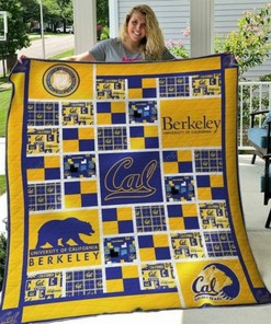 NCAA California Golden Bears Personalized Quilt Bedding Set for Bedroom Decor and Great Gifts for the Family