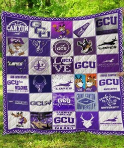 NCAA Grand Canyon Antelopes Quilt Bedding Set Blanket Bedroom Decor, Great Gifts for Fans and Family