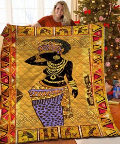 Name Your Own African Quilted Comforter Bedding Set for Family Gifts