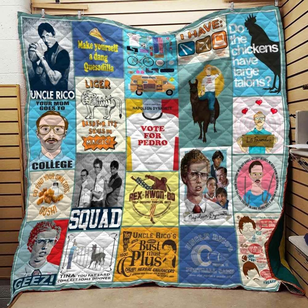 Napoleon Dynamite Personalized Quilt Blanket Bedding Set for Home Decoration and Gifts for Family