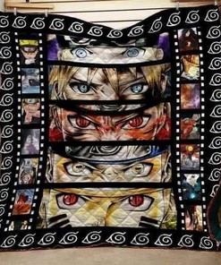 Naruto Eyes Evolution Personalized Quilt Bedding Set Suitable for Home Decoration and Family Gifts