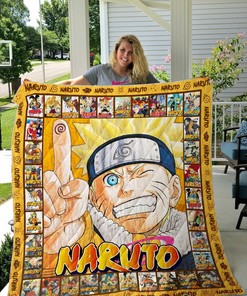 Naruto Uzumaki Clan Hidden Leaf Village Quilt Bedding Set Blanket Kurama Hokage Anime