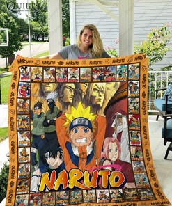 Naruto Uzumaki Hidden Leaf Village Quilt Bedding Set Blanket Ninja Kurama Hokage Anime
