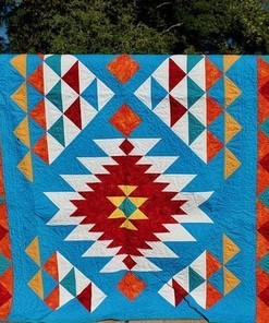 Native American Inspired Quilt Bedding Set for Bedroom Decor and Family Gifts