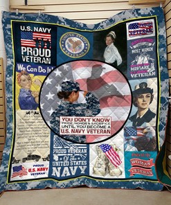Navy Veteran Limited Blanket 3D Full Printing Dql-Qhg0034 Quilt Bedding Set