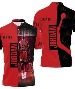 Nba Legend Chicago Bulls Michael Jordan 23 3D Polo Shirt