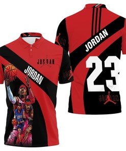 Nba Legend Michael Jordan Chicago Bulls 23 3D Polo Shirt