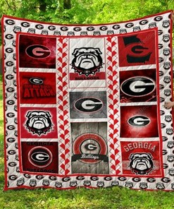 Ncaa Georgia Bulldogs Personalized Quilt Bedding Set Great for Bedroom Decoration and Family Gifts