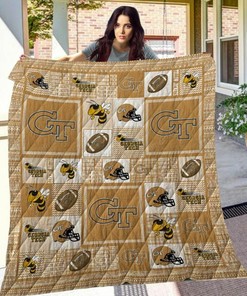 Ncaa Georgia Tech Yellow Jackets Quilt Bedding Set Blanket Bedroom Decor