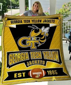 Ncaa Georgia Tech Yellow Jackets Quilt Bedding Set Blanket Bedroom Decor, Gifts for Family
