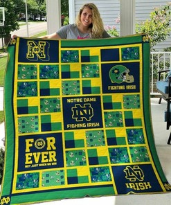 Ncaa Notre Dame Fighting Irish Quilt Bedding Set Blanket Bedroom Decor