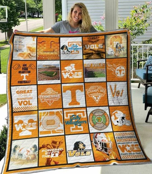 Ncaa Tennessee Volunteers Custom Quilt Bedding Set Blanket for Home Decoration and Gifts