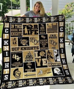 Ncaa Ucf Knights Quilt Bedding Set Blanket for Personalized Home Decor and Family Gifts