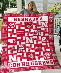 Nebraska Cornhuskers Quilt Bedding Set Blanket Limited Quilt Bedding Set Blanket