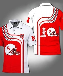 Nebraska Huskers Ncaa 3D Polo Shirt