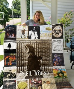 Neil Young Personalized Quilt Bedding Set Blanket for Fans Bedroom Decor and Family Gifts