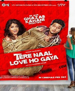 Netflix Movie Tere Naal Love Ho Gaya 3D Customized Personalized Quilt Bedding Set Blanket