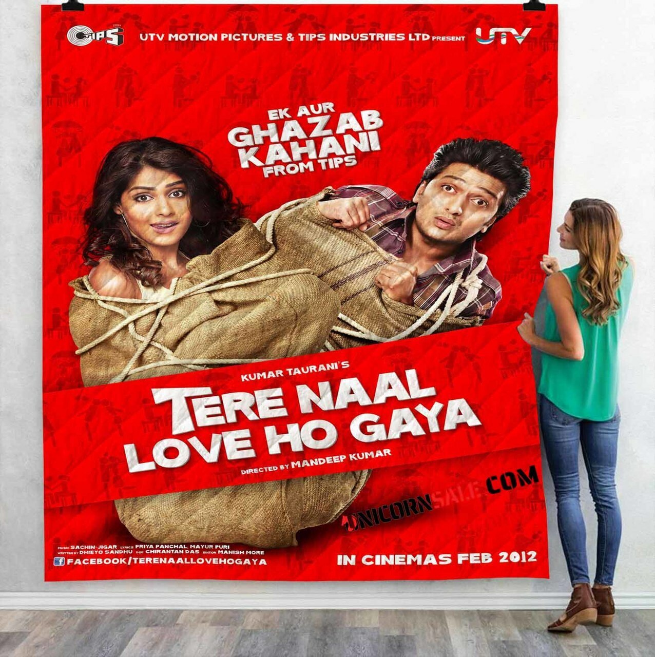 Netflix Movie Tere Naal Love Ho Gaya 3D Customized Personalized Quilt Bedding Set Blanket