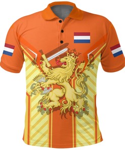 Netherlands Lion Coat Of Arms King's Day Polo Shirt