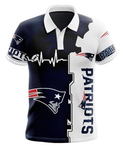 New England Patriots Beating Curve Polo Shirt