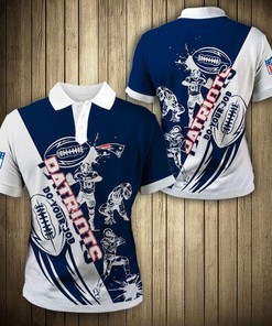New England Patriots Casual 3D Polo Shirt