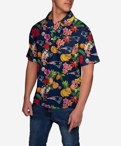 New England Patriots Fruit Flair Short Sleeve Polo Shirt