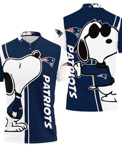 New England Patriots Snoopy Lover 3D Printed Polo Shirt