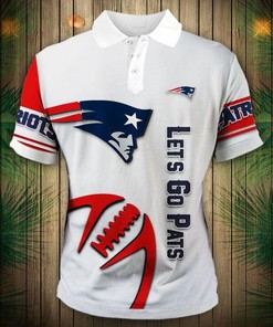 New England Patriots Zigzag Casual Polo Shirt