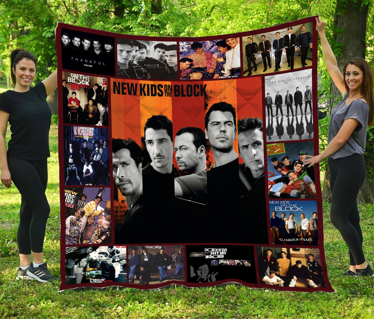 New Kids on the Block Quilt Bedding Set Blanket, Great for Bedroom Decor and Family Gifts