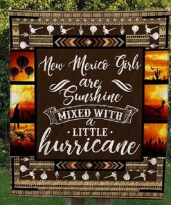 New Mexico Girls Are Sunshine Blanket Quilt Bedding Set Bedroom Decor, Gifts for Family