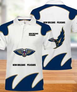 New Orleans Pelicans Button Up Polo Shirt