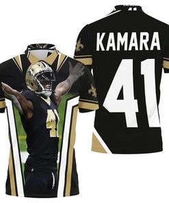 New Orleans Saints Alvin Kamara 41 Legend Polo Shirt