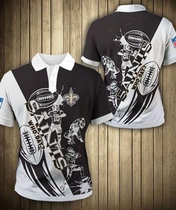 New Orleans Saints Casual 3D Polo Shirt
