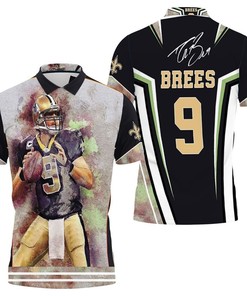 New Orleans Saints Drew Bees Legend Qustyleerback 3D Personalized Polo Shirt