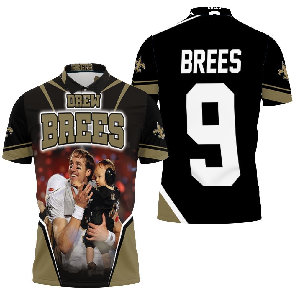New Orleans Saints Drew Brees And Son Polo Shirt