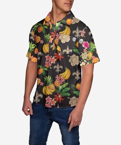 New Orleans Saints Fruit Flair Short Sleeve Polo Shirt