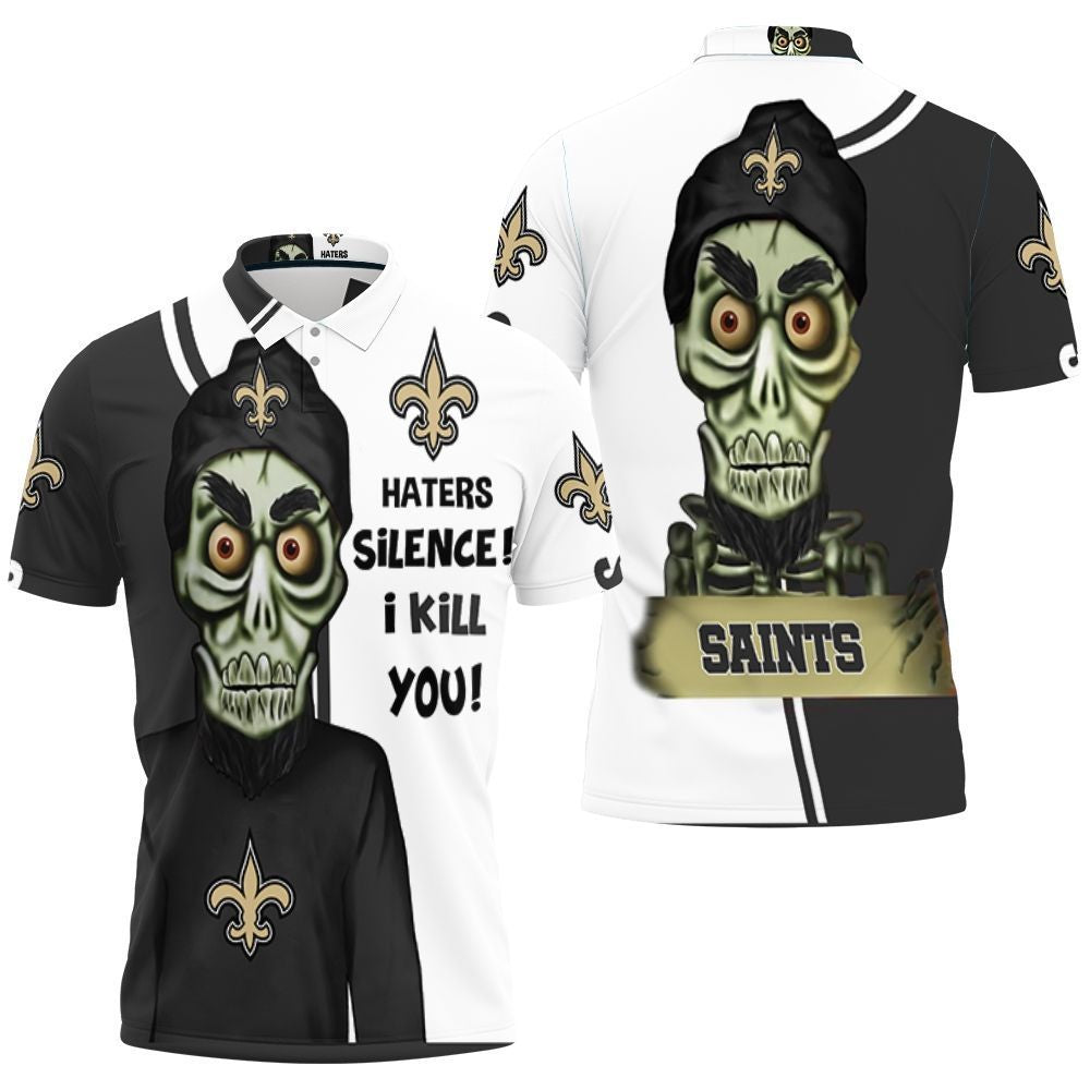 New Orleans Saints Haters I Kill You 3D Polo Shirt