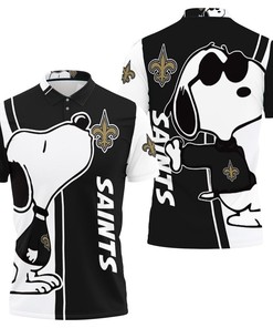 New Orleans Saints Snoopy Lover 3D Printed Polo Shirt