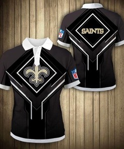 New Orleans Saints Square Lattice Polo Shirt