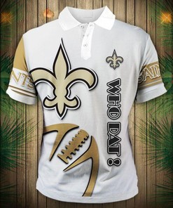 New Orleans Saints Zigzag Casual Polo Shirt