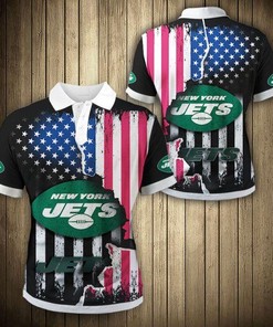 New York Jets American Flag Polo Shirt