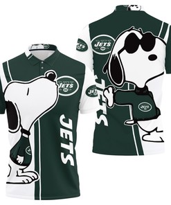 New York Jets Snoopy Lover 3D Printed Polo Shirt