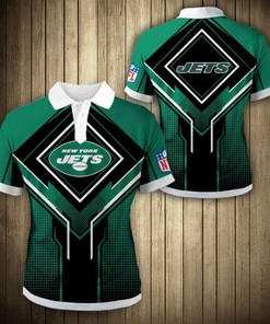 New York Jets Square Lattice Polo Shirt