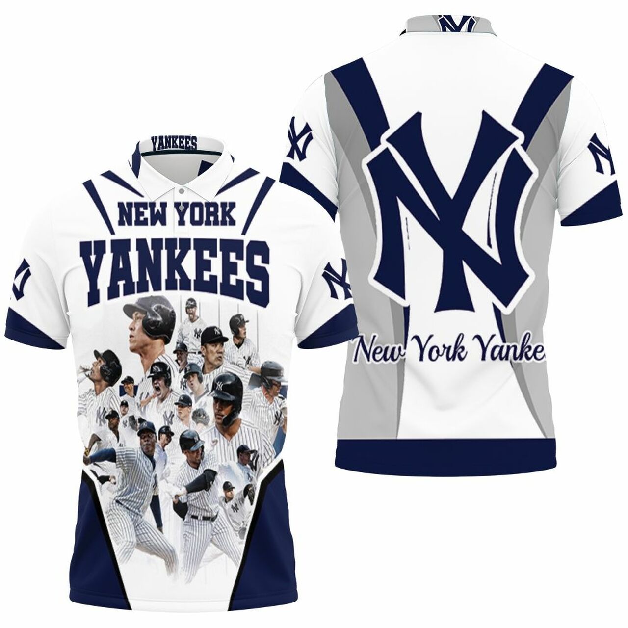 New York Yankees All Best Players In One For Fan Polo Shirt