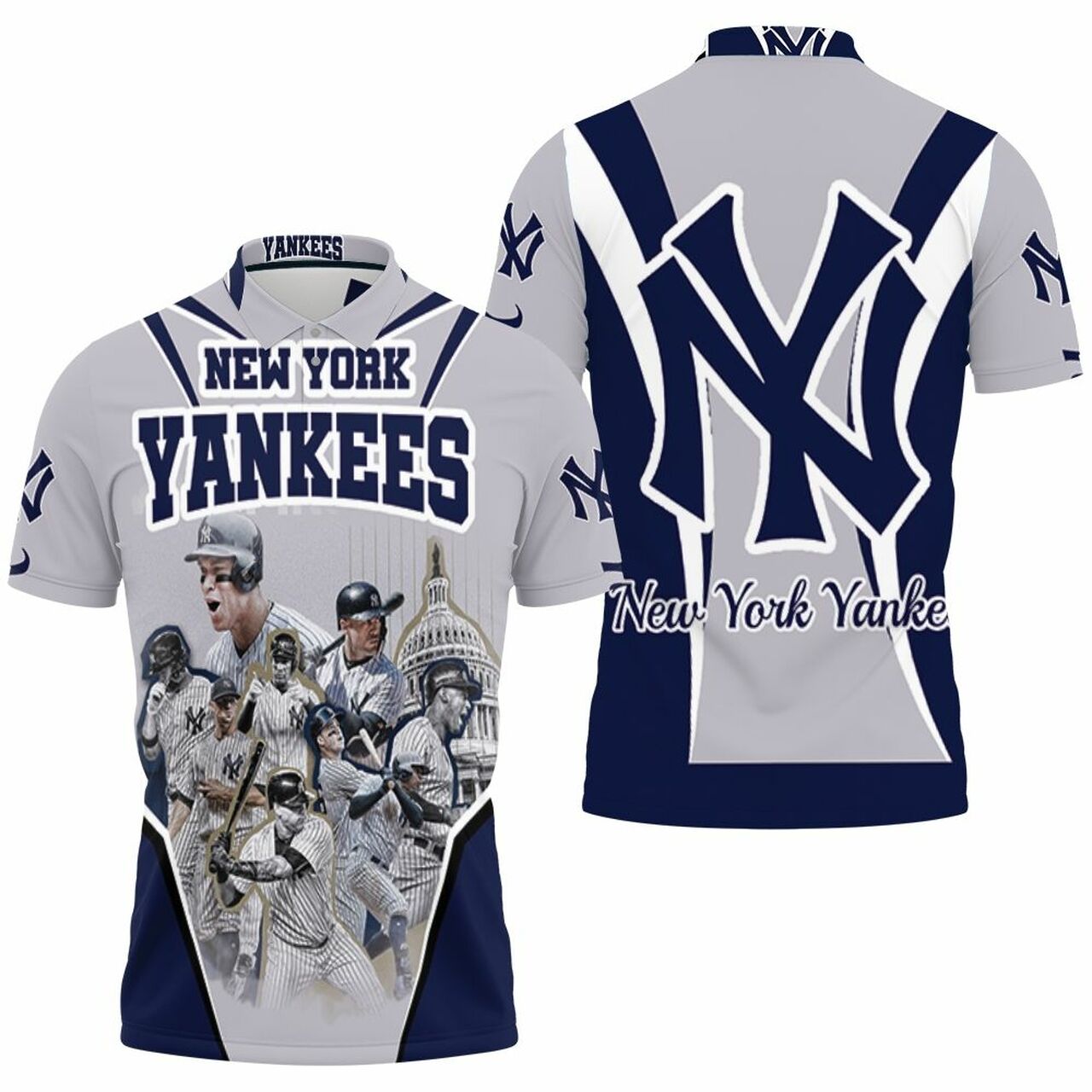 New York Yankees Sanchez Austin Torres Andujar Line Up For Fan Polo Shirt